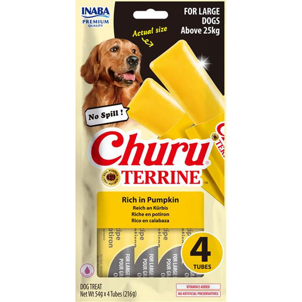 Inaba Churu Terrine dog tekvica maškrta pre psy 4x54 g