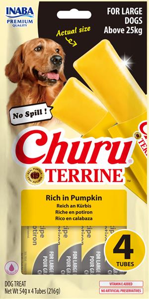Inaba Churu Terrine dog tekvica maškrta pre psy 4x54 g
