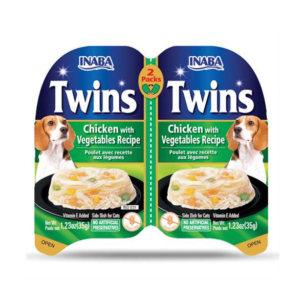 Inaba Twin Packs Dog Kapsička Kura so zeleninou 80 g