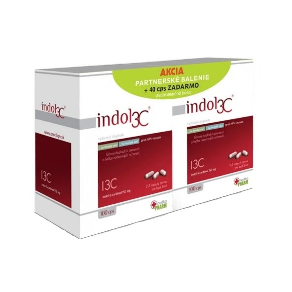 INDOL3C proti HPV AKCIA partnerské balenie (200+40 zadarmo) 240kapsúl