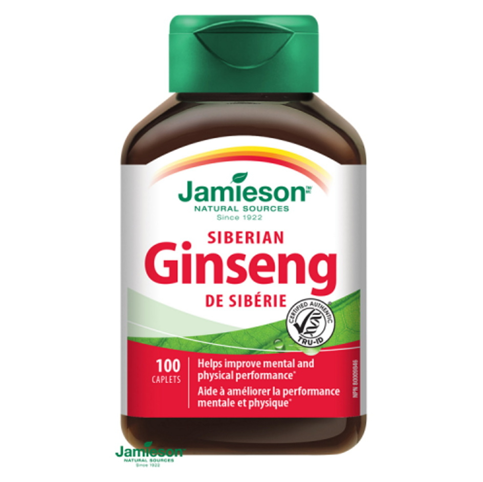 JAMIESON SIBÍRSKY ŽENŠEN 650 mg 100 tabliet