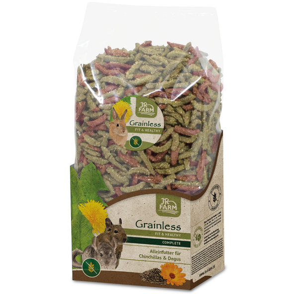 JR FARM Grainless HEALT kompletné krmivo pre činčily a degu 600g