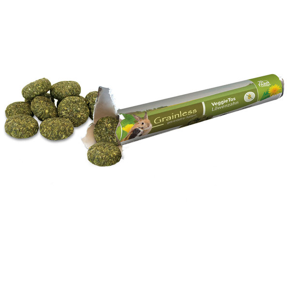 JR FARM Grainless púpavové dropsy pre králiky a hlodavce 25g