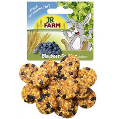 JR FARM celozrnné čučoriedkové sušienky pre hlodavce 80g