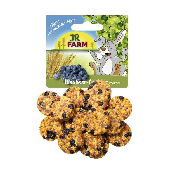 JR FARM celozrnné čučoriedkové sušienky pre hlodavce 80g