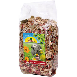JR FARM prírodná podstielka pre papagáje 500g