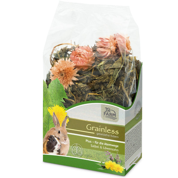 JR FARM Grainless Snack šalvia a púpava pre králiky a hlodavce 100g
