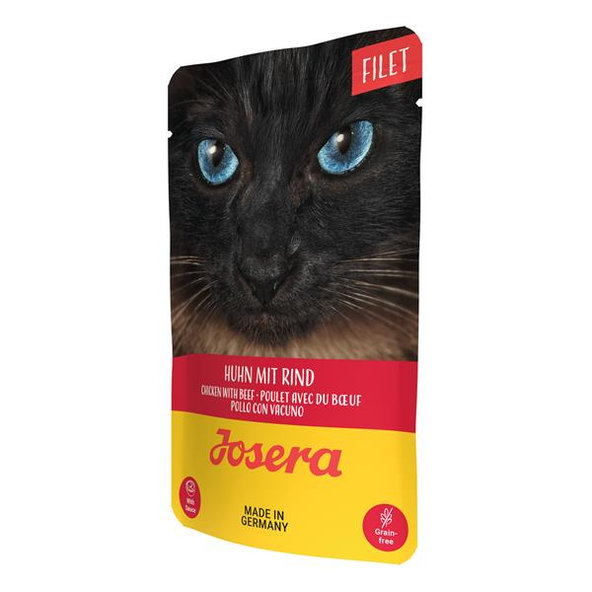 Josera Cat Filet kura s hovädzím v kapsičke pre mačky 70g