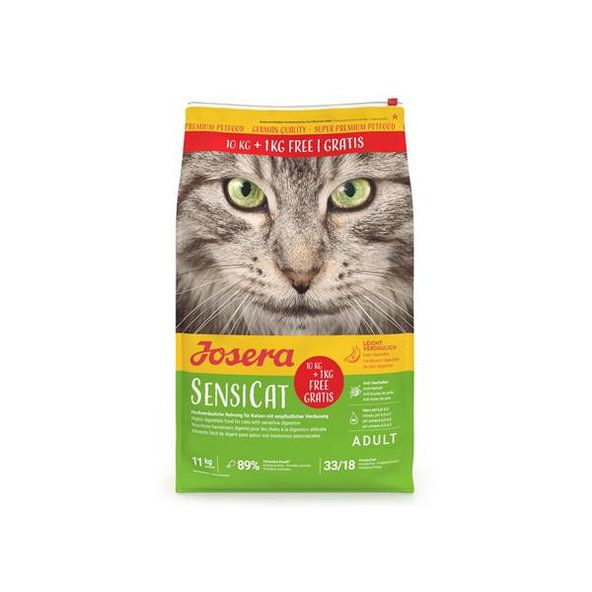Josera Cat Sensicat granule pre mačky 10 kg + 1 kg