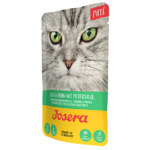 Josera Cat paté kura a kačica v kapsičke pre mačky 85g