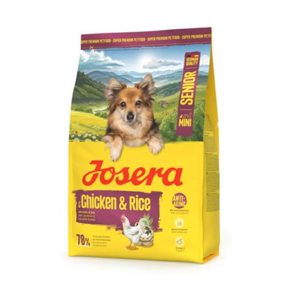 Josera Dog Mini Senior Chicken & Rice granule pre psy 3 kg