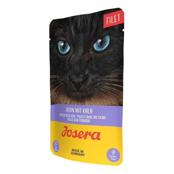 Josera Filet s kuracím a teľacím v šťave pre dospelé mačky 70 g