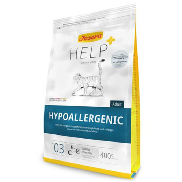 Josera VET Cat Help Hypoallergenic GF suché diétne krmivo pre mačky 400g