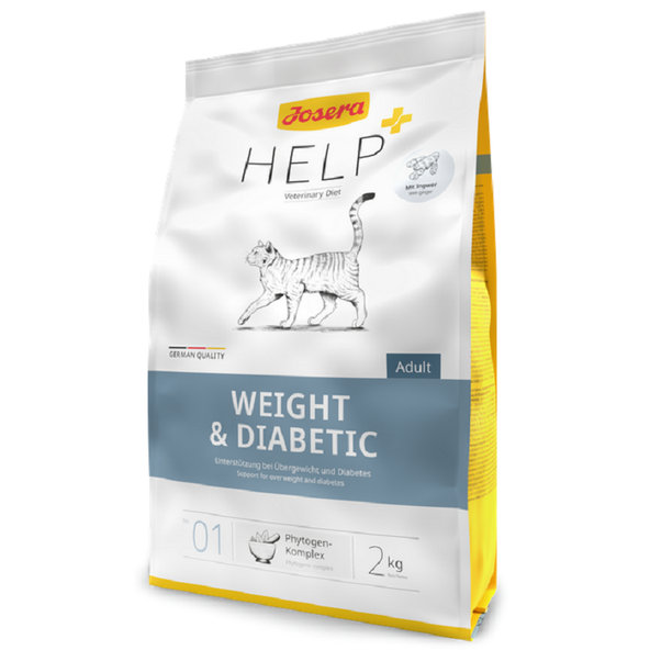 Josera VET Cat Help Weight&Diabetic diétne suché krmivo pre mačky 400g