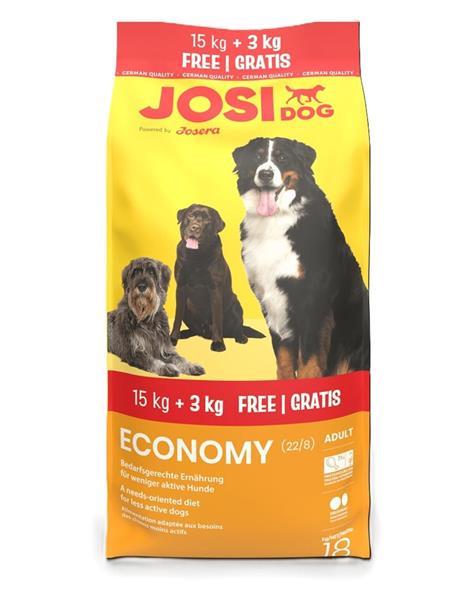 JosiDog Economy granule pre psy 15 + 3 kg