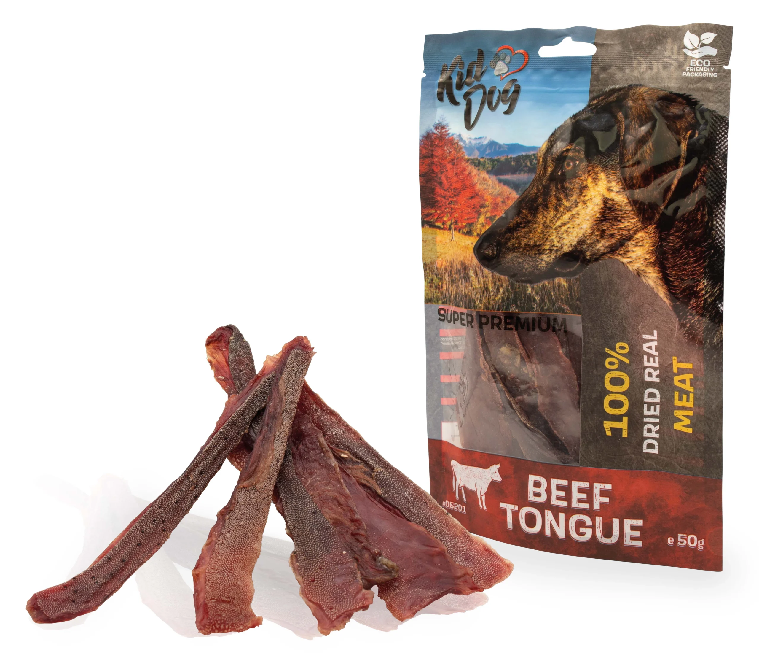 KD SUPER PREMIUM 100% hovädzí jazyk tenké plátky 50g