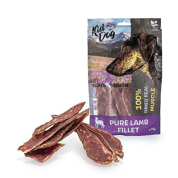 KD SUPER PREMIUM 100% jahňacia čistá svalovina plátky bez aditív 70 g