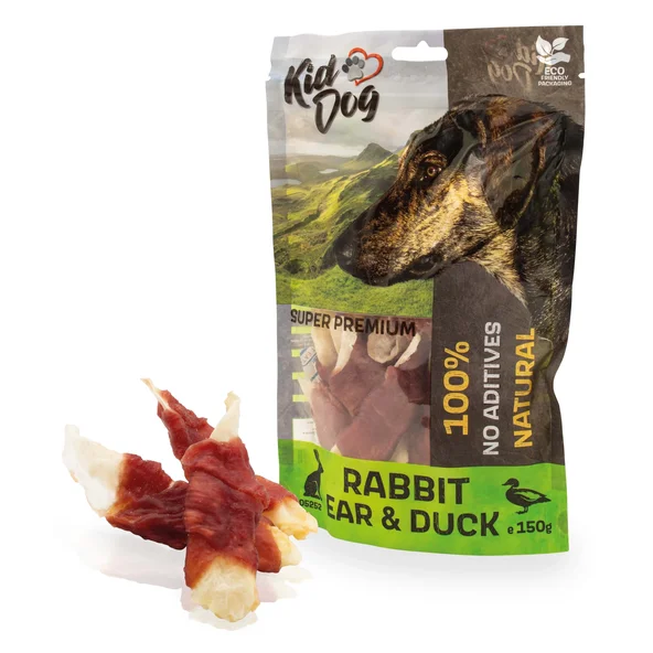 KD SUPER PREMIUM 100% kačacie prsia na králičom uchu 150g