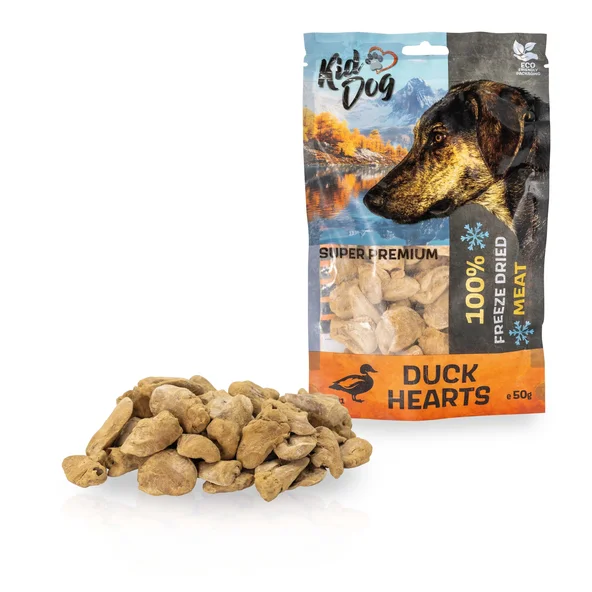 KD SUPER PREMIUM 100% kačacie srdiečka sušené mrazom 50 g