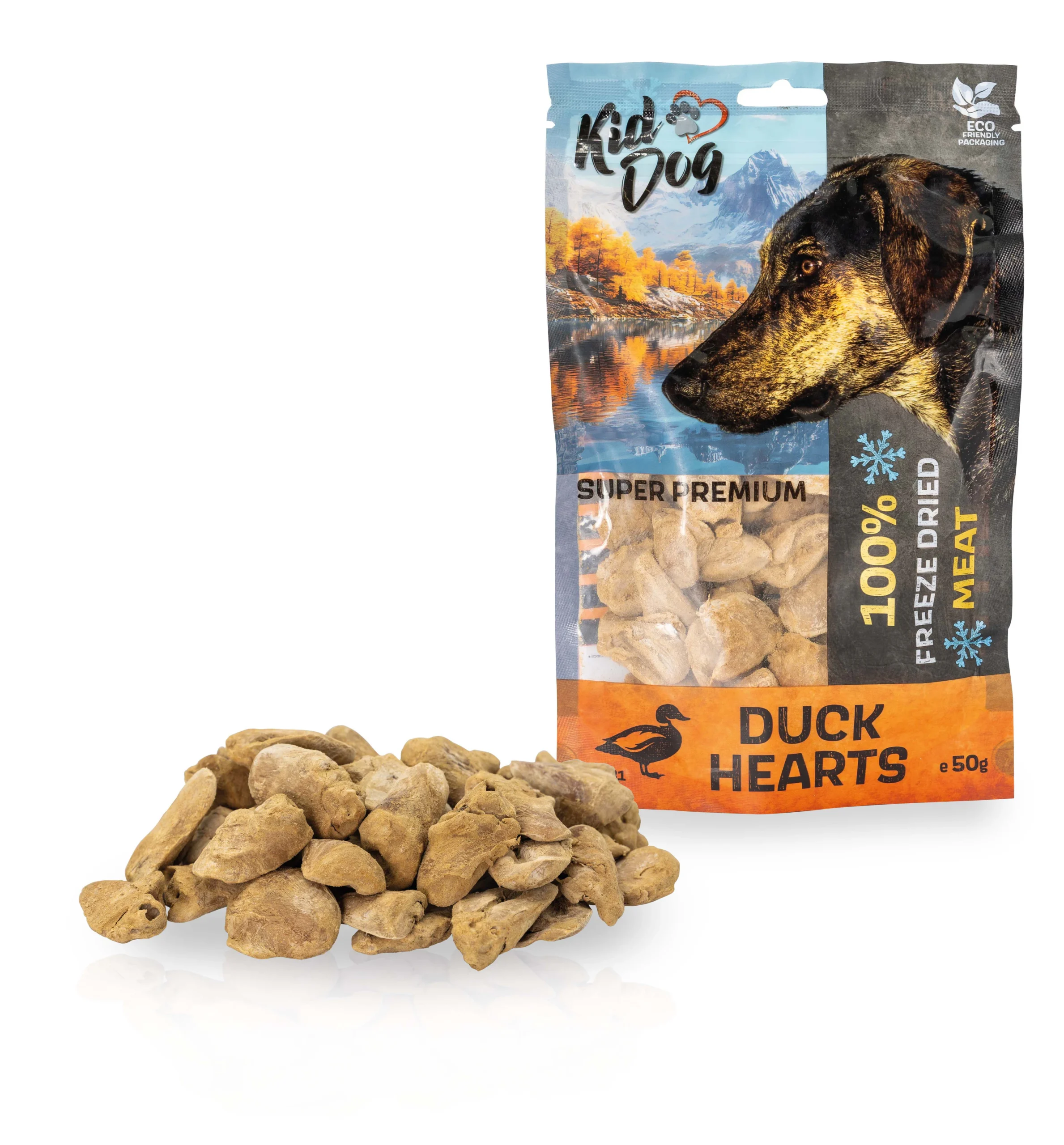 KD SUPER PREMIUM 100% kačacie srdiečka sušené mrazom 50 g