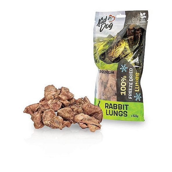 KD SUPER PREMIUM 100% králičie pľúca v celku sušené mrazom 50 g