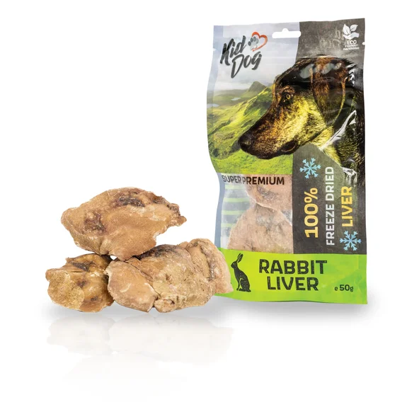 KD SUPER PREMIUM 100% králičia pečeň v celku sušená mrazom 50 g