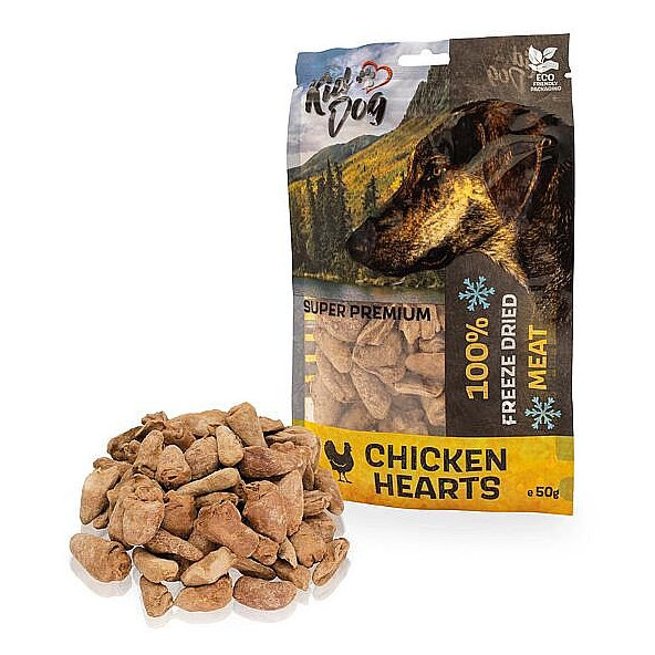 KD SUPER PREMIUM 100% kuracie srdiečka sušené mrazom 50g