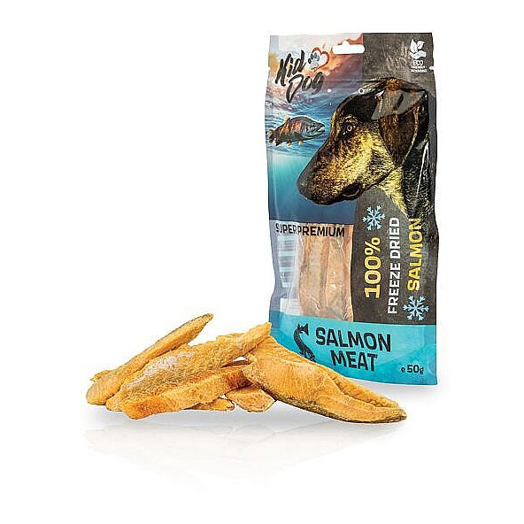 KD SUPER PREMIUM 100% losos kusy mäsa sušené mrazom 50 g