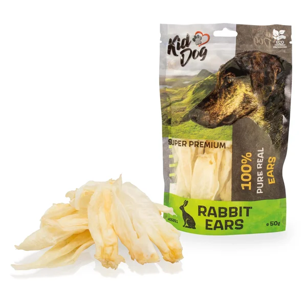 KD SUPER PREMIUM 100% prírodné králičie uši 50g