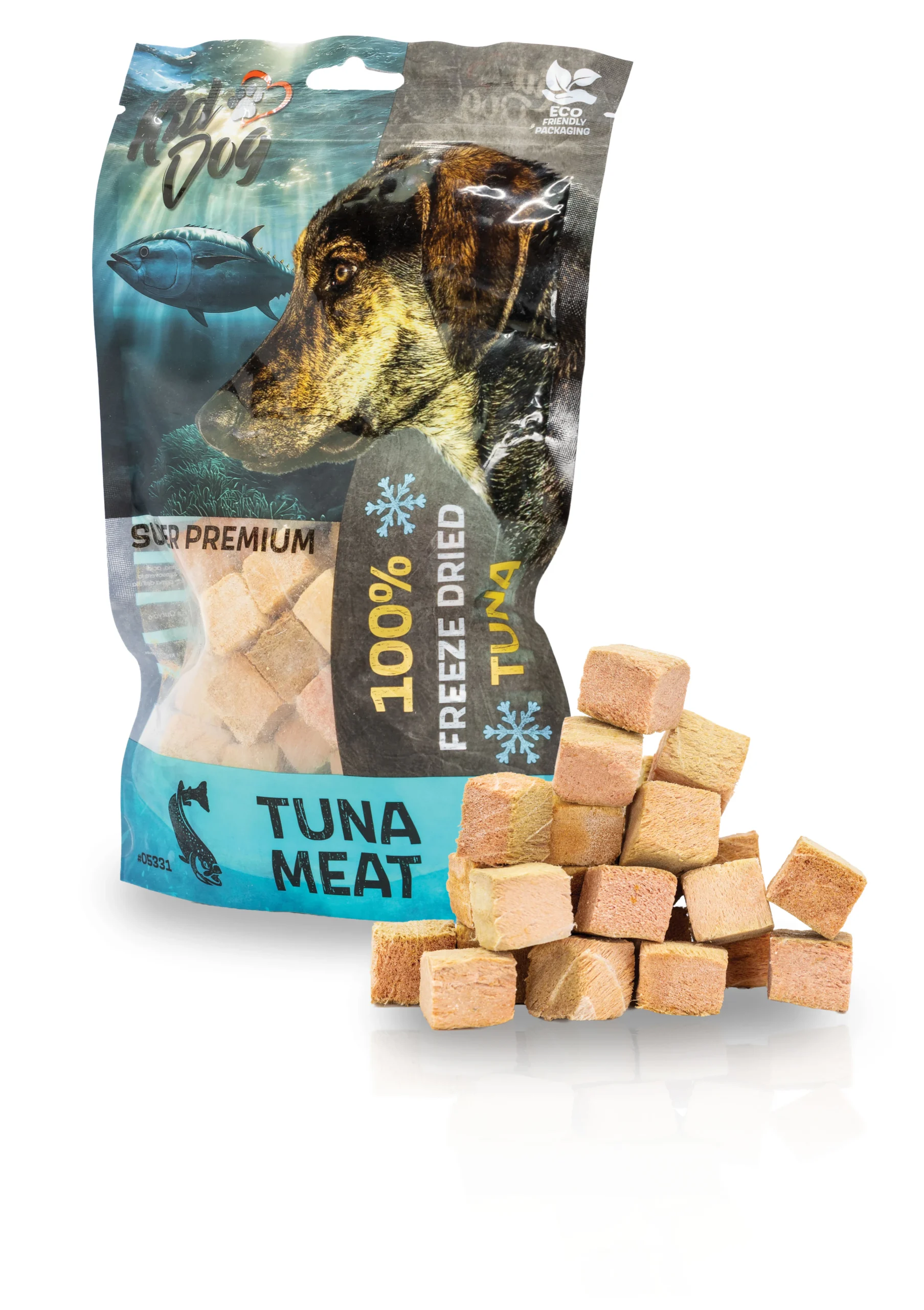 KD SUPER PREMIUM 100% tuniak kocky mäsa sušené mrazom 50 g