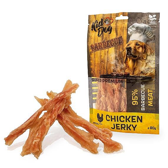 KD SUPER PREMIUM kuracie prsia Barbecue krútené prúžky 80g
