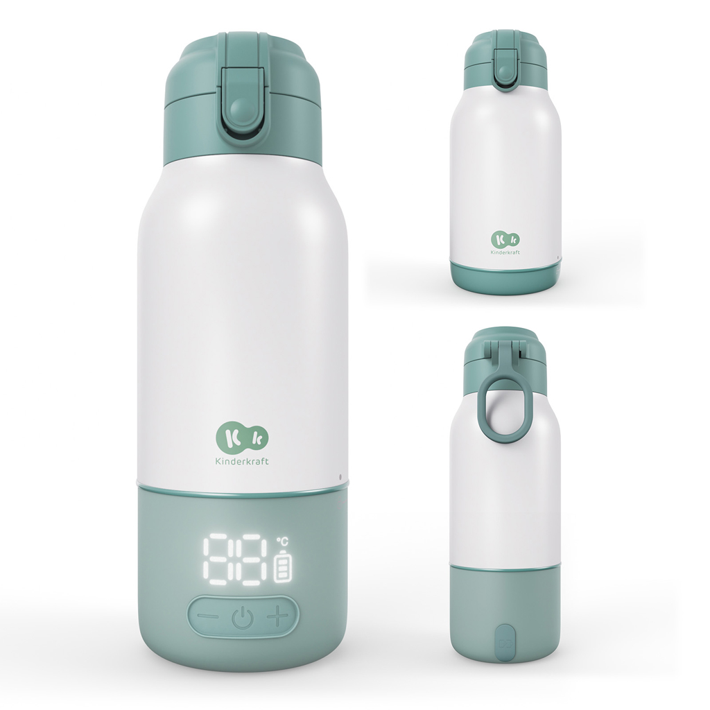 E-shop KINDERKRAFT Ohrievač mlieka a termoska Gaja 2v1 Green