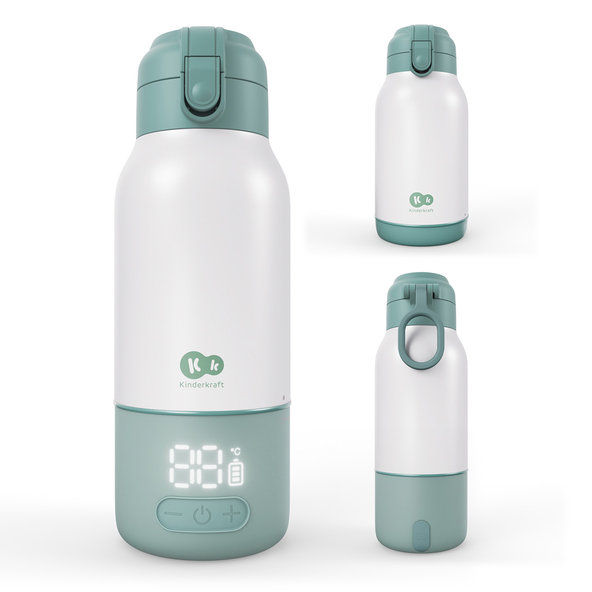 KINDERKRAFT Ohrievač mlieka a termoska Gaja 2v1 Green