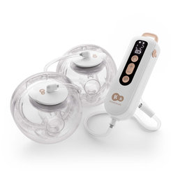 KINDERKRAFT Odsávačka mlieka Double Hands-free Gentle Flow Gold