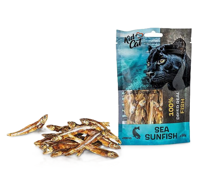KIDCAT SUPER PREMIUM 100% sušené morské rybičky pre mačky 50 g