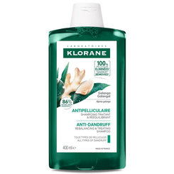 KLORANE ŠAMPÓN proti lupinám s galangalom obnovujúci a ošetrujúci na všetky typy lupín 400ml