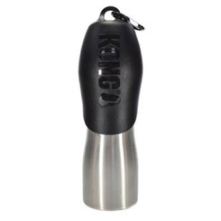 KONG fľaša na vodu nerezová pre psa, čierna 740ml