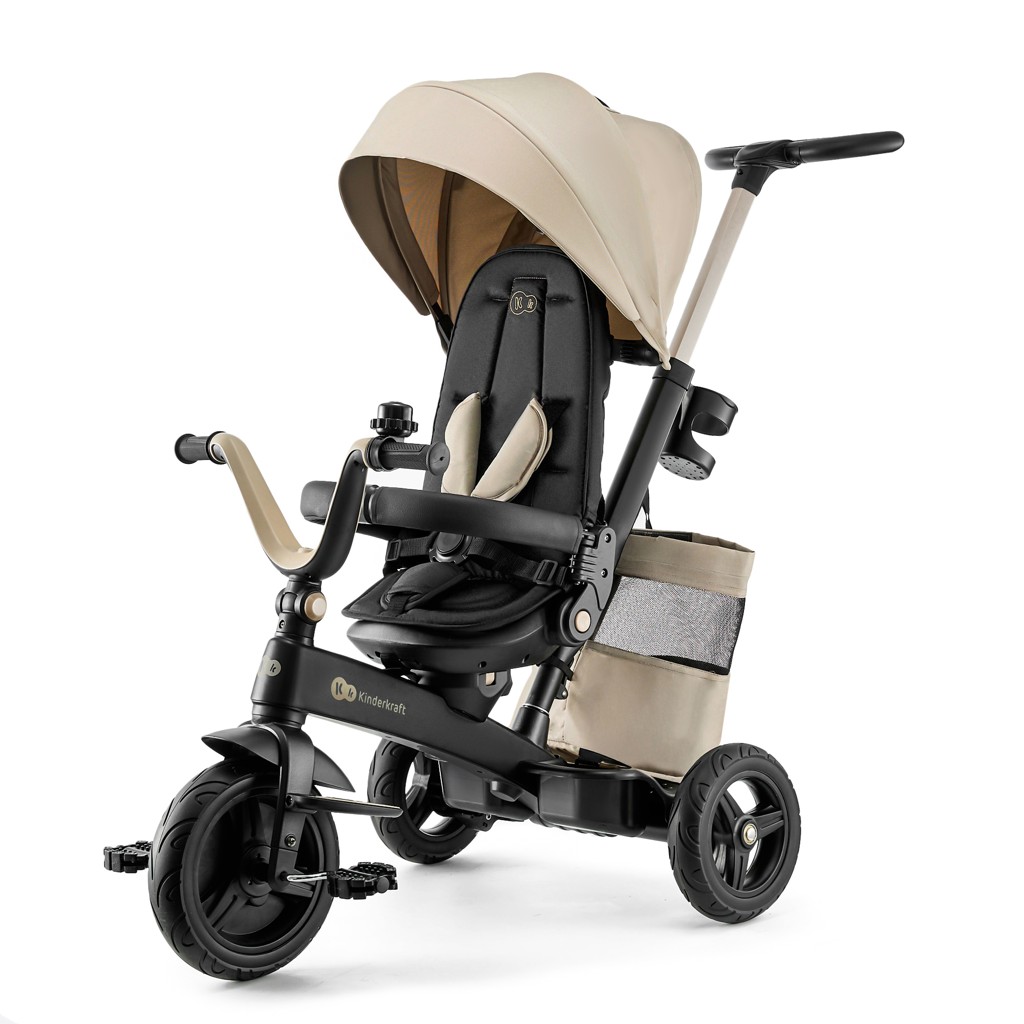 E-shop KINDERKRAFT Detská trojkolka Easytwist Beige