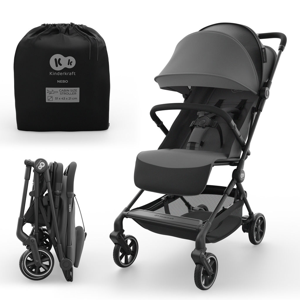E-shop KINDERKRAFT Kočík športový Nebo Platinum Grey