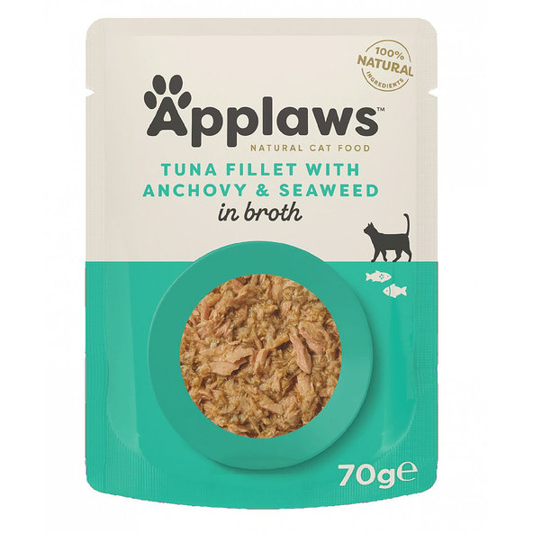 Kapsička APPLAWS Cat Tuna & Anchovy 70g in broth 12ks