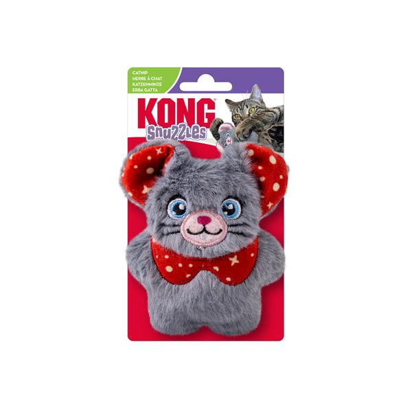 Kong Cat Holiday Snuzzles Mouse Assorted,polyester, rôzne farby hračka pre mačky 1 ks