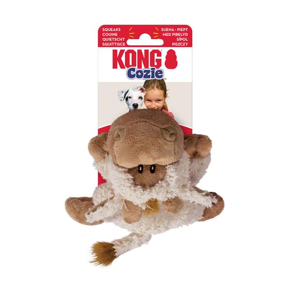 E-shop Kong Dog Cozie Naturals zvieratko s pískatkom ass. polyester S hračka pre psy