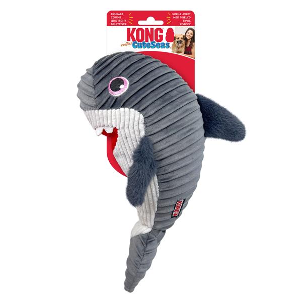 E-shop Kong Dog Cuteseas® Rufflez Shark žralok s pískatkom M/L polyester hračka pre psy