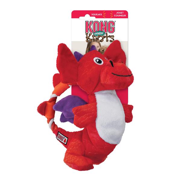 E-shop Kong Dog Dragon Knots dráčik s povrazom mix polyester hračka pre psy M/L