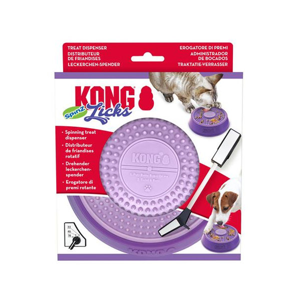 Kong Dog Licks Spinz otočná olizovacia podložka S PP- polypropylene hračka pre psy