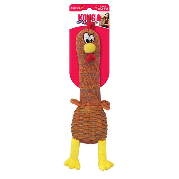 E-shop Kong Dog Shakers Cuckoos Zvieratká s pískatkom ass. polyester M hračka pre psy