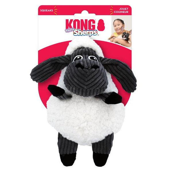 Kong Dog Sherps Floofs Sheep Ovečka s pískatkom M polyester hračka pre psy