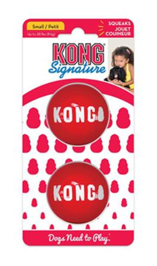 Kong Hračka guma Signature loptu 2 ks L