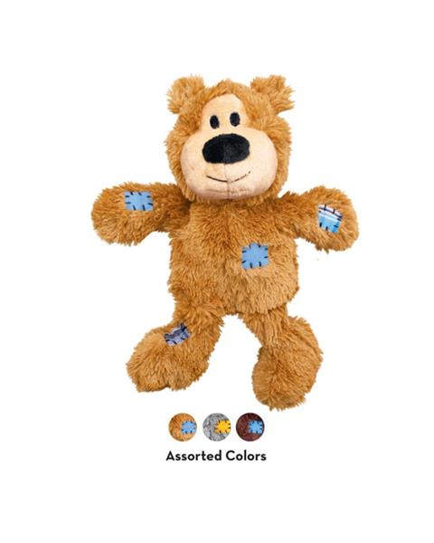 E-shop Kong Dog Wild Knots preťahovadlo Medvedík s pískatkom, polyester, XS hračka pre psy