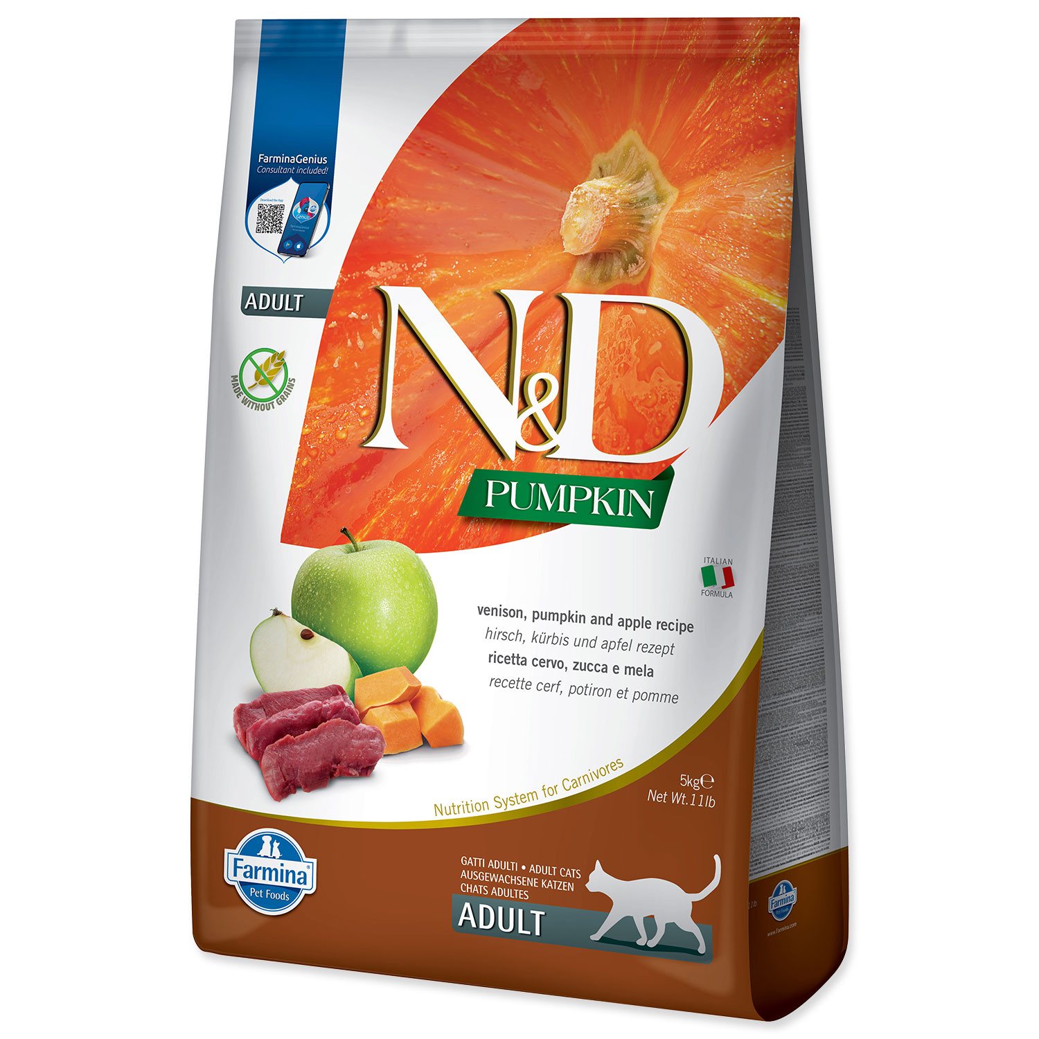 Krmivo N&D Cat Pumpkin Venison & Apple 5kg